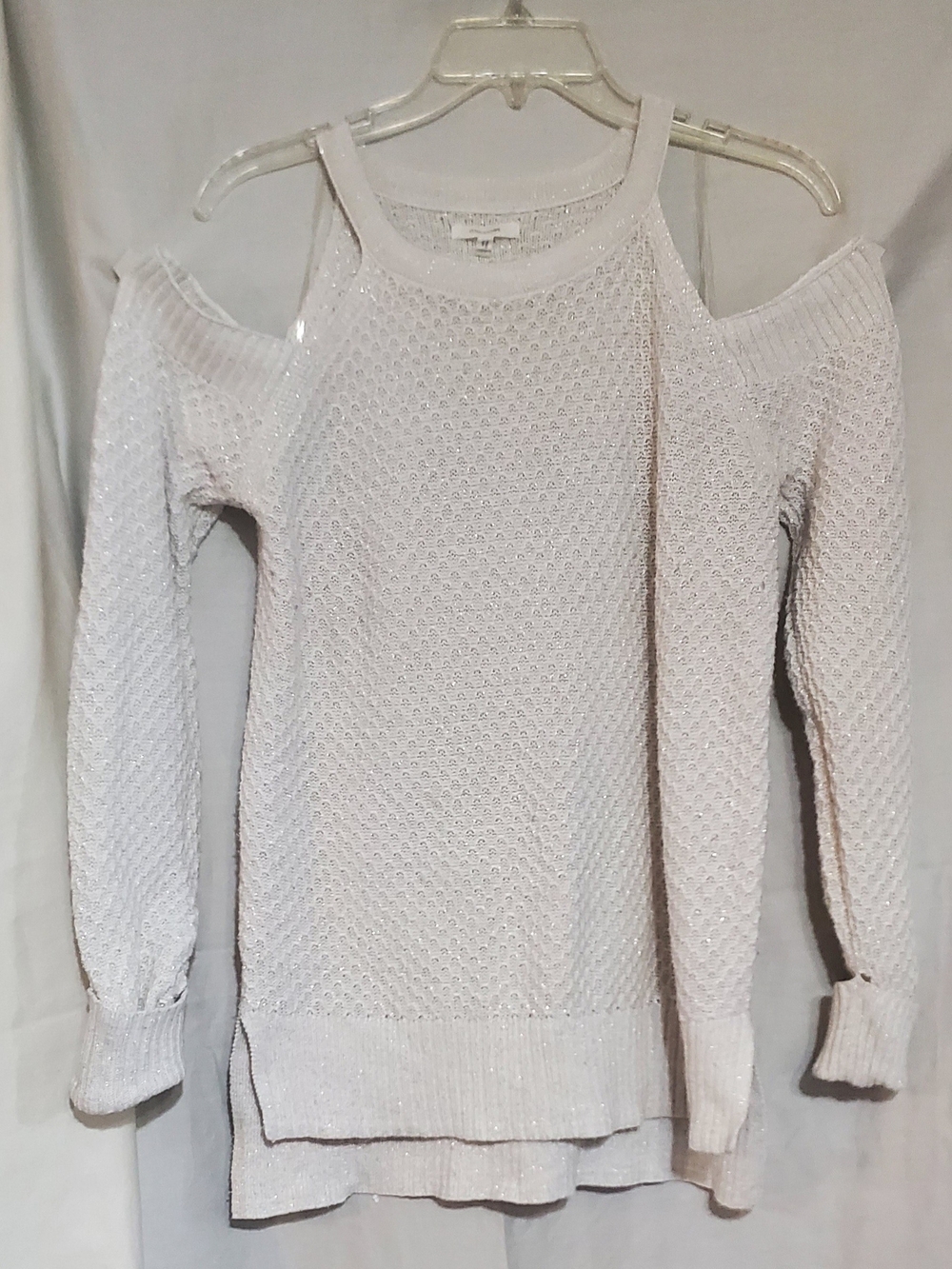 Maurices Off-the-Shoulder Knit Sweater in Light Cream